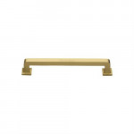 M Marcus Heritage Brass Square Vintage Design Cabinet Pull 101mm Centre to Centre